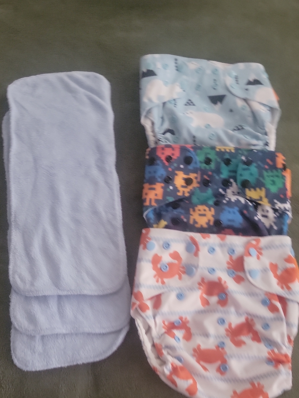 Happy Flute Diaper Covers With Inserts Set Of 3